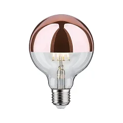 Lampe de miroir frontal globe DECO GLOBE G95 LED COPPER ON-OFF commutable G95 clair E27 6,5W 600lm 2700K CRI >80 