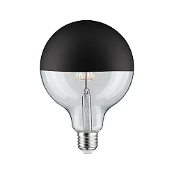 Lampe de miroir frontal globe DECO GLOBE G125 LED BLACK MATT G125 clair E27 6,5W 600lm 2700K CRI >80 gradable