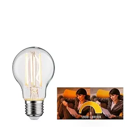Ampoule à filament forme standard A60 Dim-To-Warm E27 7,5W 806lm 1800-3000K CRI >80 gradable