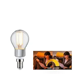 Ampoule à filament forme de gouttes P45 Dim-To-Warm E14 5W 470lm 1800-3000K CRI >80 gradable