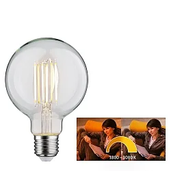 Globe de filament d'ampoule G95 Dim-To-Warm E27 7W 806lm 1800-3000K CRI >80 gradable
