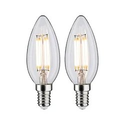 Ampoule à filament forme bougie C35 lot de 2 E14 4,5W 470lm 2700K CRI >80 