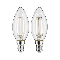 Ampoule à filament forme bougie FILAMENT C35 lot de 2, commutable E14 2,7W 250lm 2700K CRI >80 