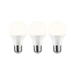 Lampe LED forme poire STANDARD OPAL A60 lot de 3, commutable E27 8W 806lm 2700K CRI >80 
