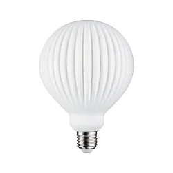 Globe de filament d'ampoule GLOBE G125 WHITE LAMPION V2 rainuré, encastré G125 terne E27 4,3W 400lm 3000K CRI >80 gradable