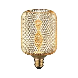 Lampe à filament LED METALLIC GLOW CYLINDER HELIX commutable E27 3,5W 130lm 1800K CRI >80 
