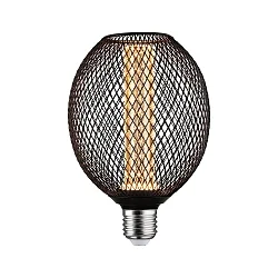 Lampe à filament LED METALLIC GLOW GLOBE SPIRAL commutable E27 4,2W 200lm 1800K CRI >80 