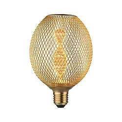 Lampe à filament LED METALLIC GLOW GLOBE HELIX commutable E27 3,5W 130lm 1800K CRI >80 