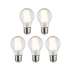 Lampe LED forme poire lot de 5 E27 7W 806lm 2700K CRI 80-89