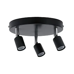 spot CAROLINA 3 flames GU10 IP44, anthracite, chrome dimmable
