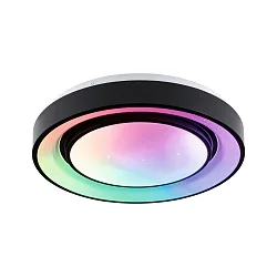 Applique et plafonnier RAINBOW DYNAMIC petit, Tunable White, RGB IP20, noir , blanche gradable