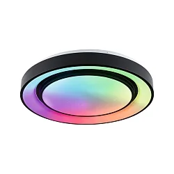 Applique et plafonnier RAINBOW DYNAMIC grand, Tunable White, RGB IP20, noir , blanche gradable