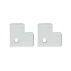 Connecteur d'angle MAXLED STRIPE avec prise de courant, lot de 4, blanche