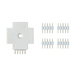 Connecteur en X MAXLED STRIPE, blanche