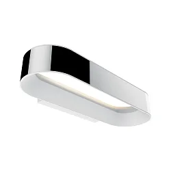 Luminaire de miroir AGENA LED haut bas, indirect IP44, chrome, blanc mat gradable