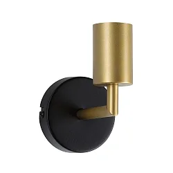 Luminaire mural RAVI IP44 rigide E27 IP44, or, noir