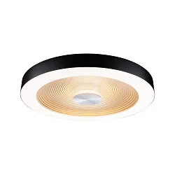 Applique et plafonnier VOLEA Ø 40CM direct / indirect IP44, or, noir, argent gradable