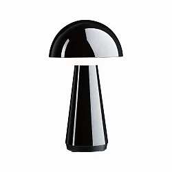 Lampe de table à accu ONZO avec connexion USB, avec variateur tactile IP44, scintillant, noir gradable