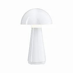 Lampe de table à accu ONZO avec connexion USB, avec variateur tactile IP44, scintillant, blanche gradable