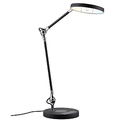 Lampe de bureau NUMIS QI CCT Switch, réglable, avec fonction de charge Qi IP20, gradable