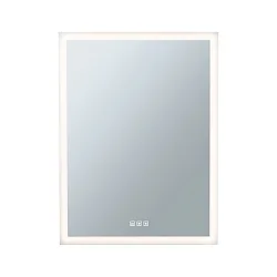 Miroir avec éclairage MIRRA LED 60 X 80CM / HIGH angulaire, CCT Switch, avec variateur tactile, avec fonction chauffante IP44