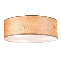 Luminaire de plafond NEORDIC LISKA rond E27, bois gradable