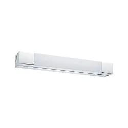 Luminaire de miroir QUASAR LED angulaire, court IP44, chrome, blanche