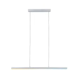 Luminaire à suspension LENTO contrôlable par ZigBee IP20, chromé mat gradable