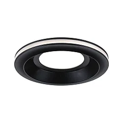 recessed luminaire SORMUS round, set of 1 IP65, black matt  6,5W 560lm 3000K 100° 100° CRI >80
