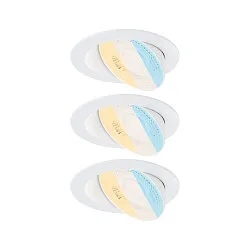 Spot AUMUS rond, lot de 3 IP20