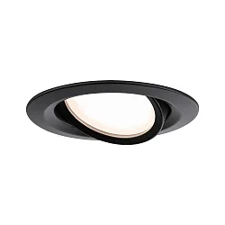 Lumière encastrée NOVA PLUS COIN LED pivotant LED IP65, noir mat gradable 6W 470lm 2700K CRI 80-89