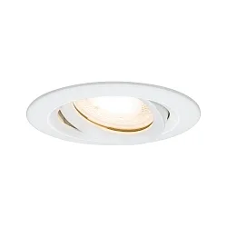 Paulmann Recessed luminaire LED Nova, IP65, round, 7W, GU10, set of 1 swiveling, white