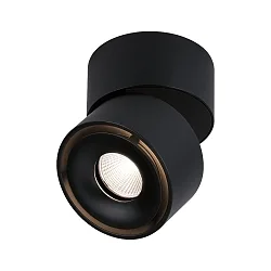Spot SPIRCLE LED rotatif, inclinable IP20, noir mat 