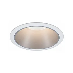 Lumière encastrée COLE rond, rigide, reculer GU10 IP23, argent, blanc mat gradable CRI >80