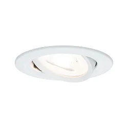 Lumière encastrée NOVA LED rond, pivotant GU10 IP23, blanc mat  460lm 2700K 38° 38° CRI >80