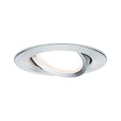 recessed luminaire NOVA COIN LED round, swivelling Coin IP23, aluminium dimmable 460lm 2700K 100° 100° CRI >80