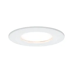 recessed luminaire NOVA COIN LED round, rigid Coin IP44, white matt dimmable 460lm 2700K 100° 100° CRI >80