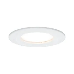 Downlight NOVA PLUS COIN rond, rigide, lot de 1, avec diffuseur IP44, blanc mat gradable