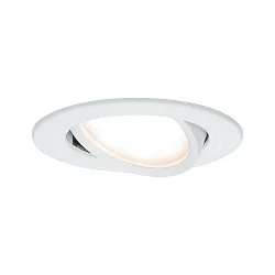 Paulmann Recessed luminaire LED Coin Slim, IP23, round, 6,8W, set of 1 dimmable and swiveling, white