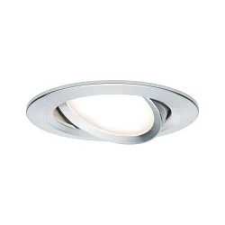 Paulmann Recessed luminaire LED Coin Slim, IP23, round, 6,8W, set of 1 dimmable and swiveling, aluminum