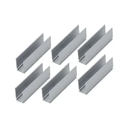 Monture PLUG&SHINE LED lot de 6, argent