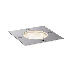 Projecteur encastré LED PLUG&SHINE FLOOR angulaire IP65, acier inoxydable gradable
