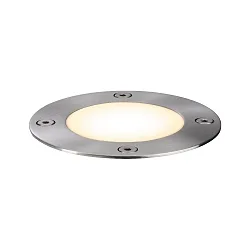 Projecteur encastré LED PLUG&SHINE FLOOR rond IP65, acier inoxydable gradable
