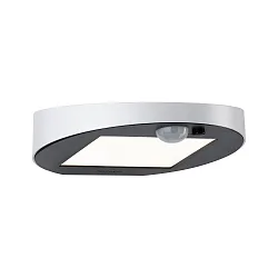 solar wall luminaire RYSE with motion detector IP44, white 