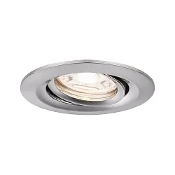Lumière encastrée NOVA MINI LED pivotant IP23, fer brossé  4W 310lm 2700K 38° 38° CRI >80