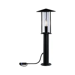 Lampadaire d’extérieur PLUG & SHINE CLASSIC LED avec douille E14 IP44, anthrazit gradable