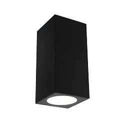 outdoor wall luminaire FLAME UP & DOWN 2 flames, square, switchable IP44, anthracite 