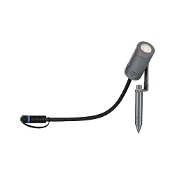 Projecteur d'extérieur PLUG&SHINE RADIX LED pivotant IP65, gris gradable