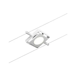 Lampe à corde MACLED, chrome, blanc mat 