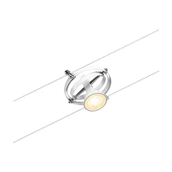Lampe à corde CARDAN GU5,3, chrome, blanc mat 